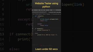 Creating website tester for website with python #python #coding #programming