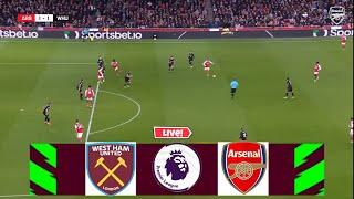 ????  West Ham vs Arsenal LIVE | Premier League 2023 | Match LIVE Today!| Pes21