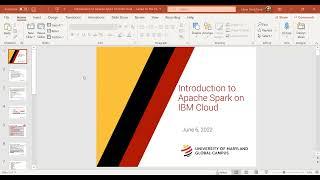 Introduction to Spark on IBM cloud