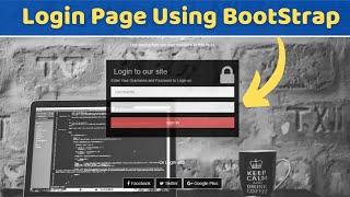 How To Create Responsive Login Form Using HTML & CSS & Bootstrap (2022) | #MentorTech