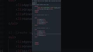 HTML lists | Create Order and Unorder Lists using HTML5 | #html #html5 #code
