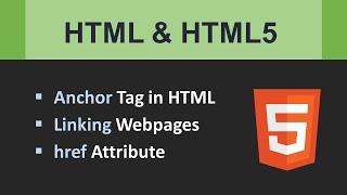 anchor Tag in Html | How to Create Hyperlinks | Href Attribute in HTML | Link Pages in HTML