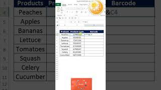 Scannable Bar Codes in Excel #shorts #excel #exceltips #exceltutorial #msexcel #exceltrick