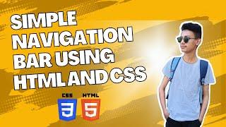 Simple navigation bar using html and css ||Simple navbar using html and css