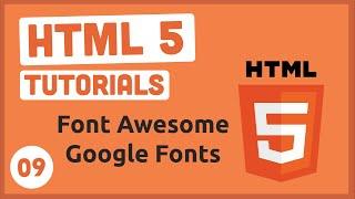 Add Font Awesome & Google fonts | HTML 5 Tutorials # 09 | Urdu & Hindi