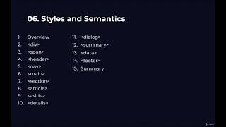 HTML FOR BEGINNERS - STYLES AND SEMANTICS - 05