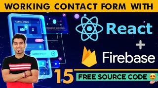 Adding Firebase & Real Time Database???? Complete React with Firebase Contact Form Tutorial | Hindi 