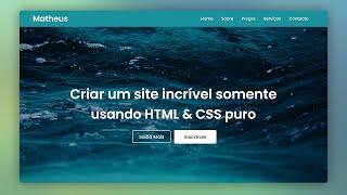 ????Como Criar um SITE em HTML e CSS na Prática[PASSO A PASSO]