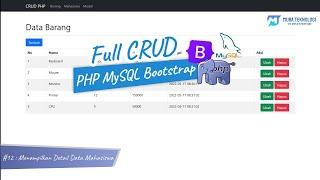 Full CRUD PHP MySQL Bootstrap | 12.  Menampilkan Detail Data Mahasiswa