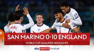 England DEMOLISH San Marino in TEN goal win | San Marino 0-10 England | WC Qualifier Highlights