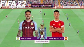 FIFA 22 | Aston Villa vs Manchester United - 2021/22 Premier League English Season - Full Gameplay