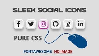 CSS3 Icon Hover Effects - Fontawesome Icons(No Image)????