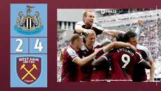 Newcastle United vs West Ham United 2-4 | All Goals & Highlights | Premier League 2021/22 | 15/08/21