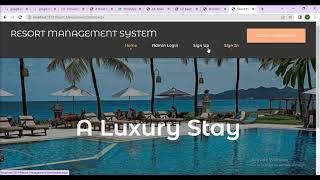 Resort Management System using PHP