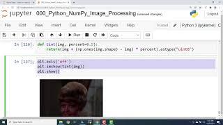 EP12 - Python - NumPy Image Processing - Tinting a color image