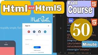 Html and Html5 Full Course in 50 minute! Html and Html5 Course ! Python academy