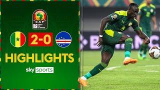 Sadio Mané scores winner against NINE-man Cape Verde | Senegal 2-0 Cape Verde | AFCON Highlights