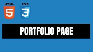 HOW TO BUILD PORTFOLIO PAGE IN HTML AND CSS FOR BEGINNERS TUTORIAL | DEVINSHAL