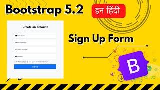 Signup form bootstrap 5.2 register form Bootstrap 5 Register Login Form Design tutorial | Coding22