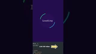 Animation loading effects #shorts #lazyfingers CSS & HTML