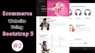 Responsive ECommerce Website Using Bootstrap 5 | Bootstrap 5 Responsive Website Design E-Commerce