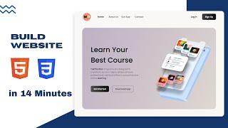 How To Make a Website Using Html Css In 14 Minutes | Step by Step Tutorial