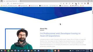 How To Create Personal Portfolio Website Using HTML, CSS, Bootstrap and JavaScript With Responsive