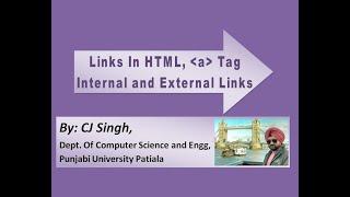 Links in HTML: Internal & External Links: CJ 10 Minutes Notes