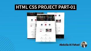 9.HTML CSS Full Project(Part-01) | Convert Image to Html/ Psd to Html/ Xd to Html [Bangla]