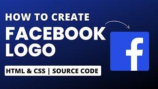 How to create a Facebook Logo In CSS | Facebook Logo | CSS | #facebook #css