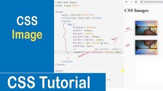 #48 CSS Images | Rounded Images | Thumbnail Image | Responsive Image |Image Reflection |CSS Tutorial