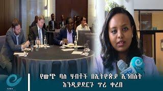 የውጭ ባለ ሃብቶች በኢትዮጵያ ኢንቨስት እንዲያደርጉ ጥሪ ቀረበ