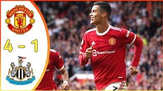 Manchester United vs Newcastle 4-1 Extended Highlights and All Goals 2021 HD Ronaldo Brace