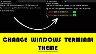 Customize ???? Windows 10/11 Terminal To New Look ????