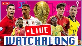 Ghana vs South Africa! Portugal vs Serbia! Spain vs Sweden 2022 FIFA WCQ Multi-match WATCHALONG