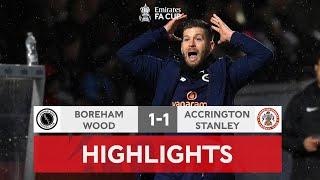 Ndlovu Sets Up Replay | Boreham Wood 1-1 Accrington Stanley | Emirates FA Cup 2022-23