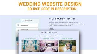 responsive web design || wedding web design || web design project #letsconnect