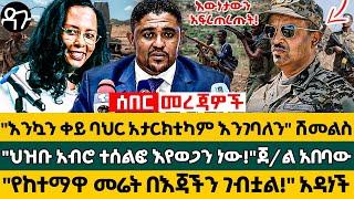 "እንኳን ቀይ ባህር አታርክቲካም እንገባለን" ሽመልስ "ህዝቡ አብሮ ተሰልፎ እየወጋን ነው"ጀ/ል አበባው የከተማዋ መሬት በእጃችን ገብቷል! አዳነችEthiopia