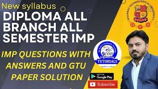 DIPLOMA IMP MATERIALS FOR GTU EXAM  || DIPLOMA SEM 1 GTU IMP || DIPLOMA SEM 3 IMP ||  SEM 2 IMP||