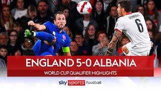 Kane stuns Wembley with bicycle-kick! | England 5-0 Albania | WC Qualifier Highlights