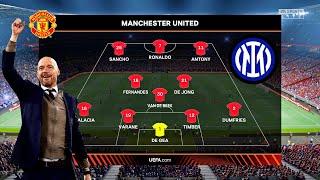 Inter Milan vs Manchester United - Erik Ten Hag Squad - UEFA Europa League - Full Gameplay