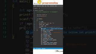 #1 programming | c programming tutorial for beginner | if statement in c | #shorts #learning #coding