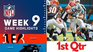 Cincinnati Bengals vs. Carolina Panthers Full Highlights 1st QTR | NFL Week 9, 2022