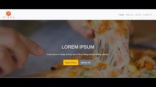 Responsive  Pizza Website Using Bootstrap 5 | Bootstrap 5 Responsive Website Design in Hindi | 2021