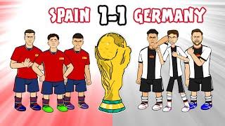 ????SPAIN vs GERMANY 1-1???? World Cup 2022 Cartoon Goals Highlights Morata Fullkrug