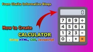 How to create a simple and beautiful calculator by using HTML, CSS, JavaScript