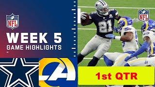 Dallas Cowboys vs. Los Angeles Rams Full Highlights 1st QTR | NFL Week 5, 2022