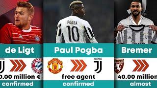 JUVENTUS TRANSFERS Summer 2022 Pogba, Di Maria, de Ligt, Dybala, Bremer, Firmino #juventustransfer