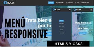 Menu responsive html5 css3