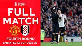 Aleksandar Mitrović RED CARD | Manchester United vs Fulham 3-1 | Highlights | Emirates FA Cup